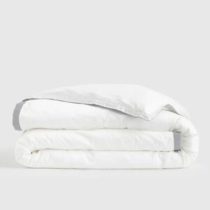 Quince 100% Organic Percale Cotton Border Duvet Cover! King (462)(READ)